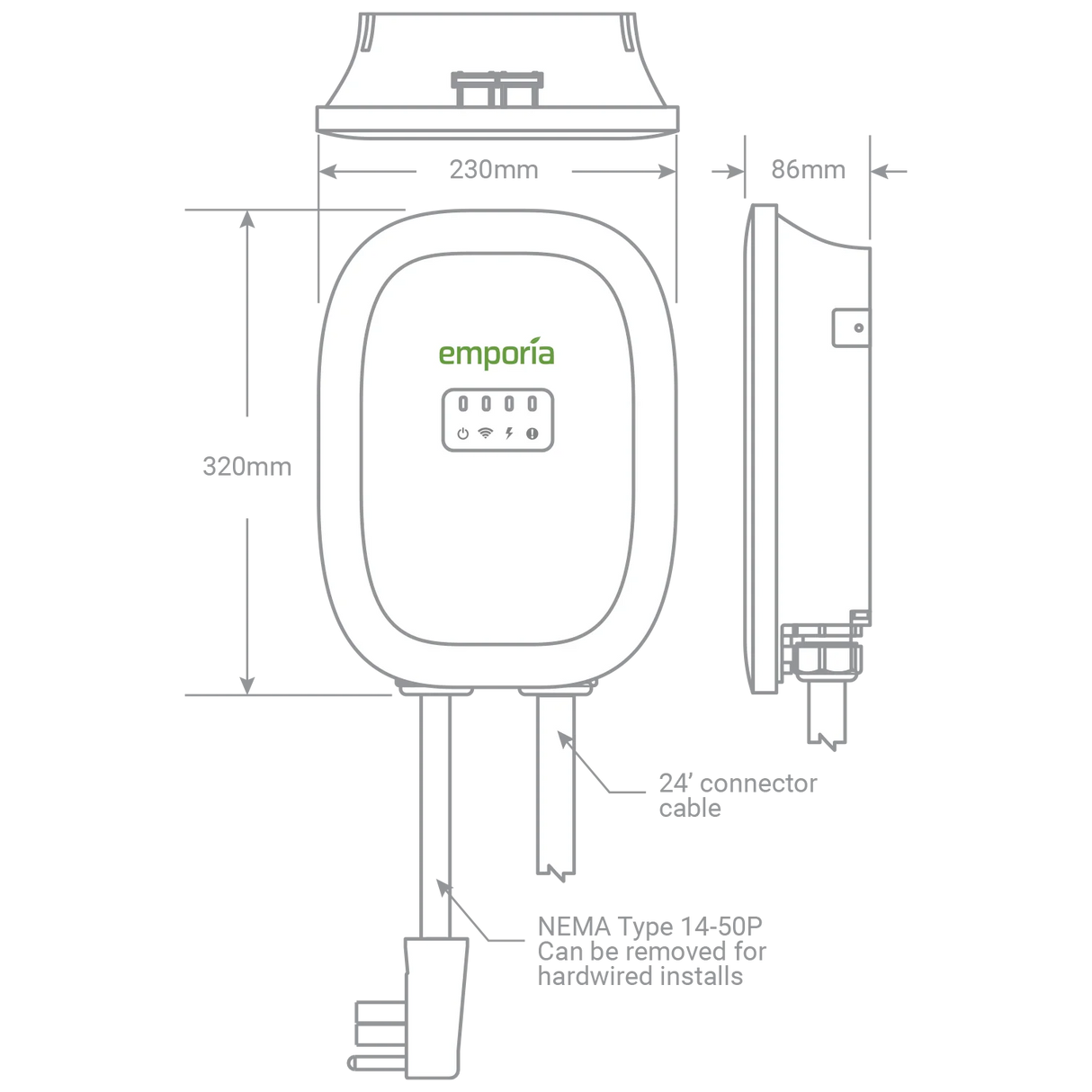 Classic EV Charger 48A J1772 (non-Tesla)